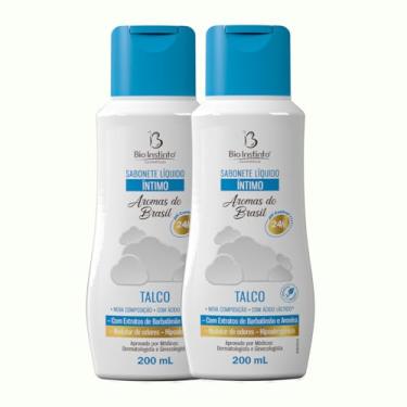 Imagem de 2 UNDs Sabonete Líquido Íntimo TALCO 200ml Bio Instinto (Extrato de Barbatimão e Aroeira)