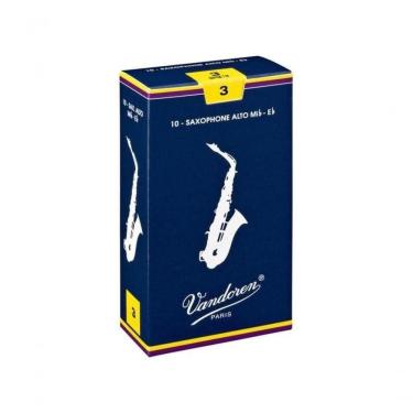 Imagem de Palheta Tradicional Para Saxofone Alto 3 Vandoren Sr213 Cx 10