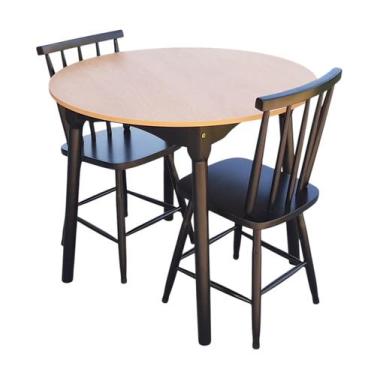 Imagem de Jogo de Jantar Colonial Brisa Mesa 80cm + 02 Cadeiras TOP - Rustico Li