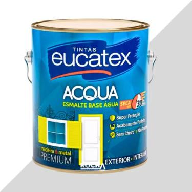 Imagem de Tinta Esmalte Base Água para Ferro e Madeira 3,6l - Eucatex, Gelo Bril