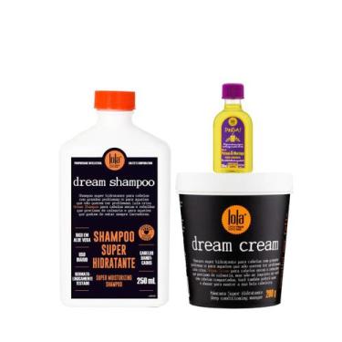 Imagem de Kit Lola Dream Cream Sh 250ml + Masc 200ml + Pinga! Óleo Pataúa e Mori
