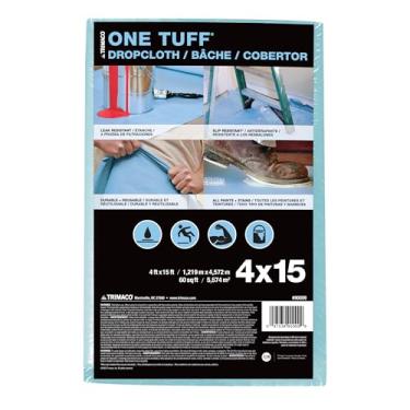 Imagem de Trimaco One Tuff Cano revestido, 4-Feet x 15-Feet, Blue
