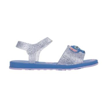 Imagem de Sandalia Infantil Stitch To Play Grendene Kids 23196, 29, Azul vidro