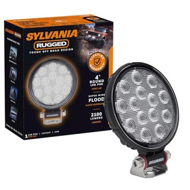 Imagem de SYLVANIA - Pod De Luz Led Redondo Robusto 4" Flood 2100 Lúmens Brutos, Trabalho Para Direção Off-Road, Caminhão, Carro, Barco, Quadriciclo, Utv, Suv, 4X4 (1 Peça)