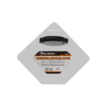 Imagem de ROLLINGDOG Hawk De Alumínio Para Drywall 13" - Ferramenta Profissional Reboco Com Ranhuras Antiderramamento E Cabo Deslocado, Pá Argamassa Massa Juntas, Estuque Epóxi