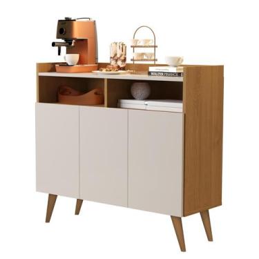 Imagem de Buffet Aparador Balcão Sala Jantar Estar Wind Retro 3 Portas - Mega Fá