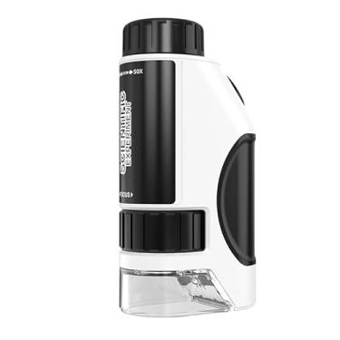 Imagem de Microscópio portátil 50-300X, célula de observação científica e educacional para crianças (Preto)