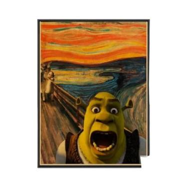 Imagem de Shrek Clássico Anime Vintage Poster Sem Moldura Arte De Parede Para Qu