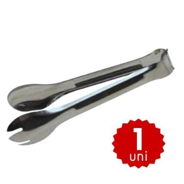 Imagem de Kit 5 Pegador de Inox 20cm Multiuso Salada Carne Frios Salgado - Sq só