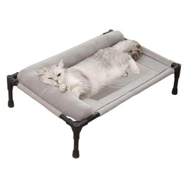 Imagem de Cama para cachorro elevada, respirável e refrescante, cadeira removível para animais de estimação, para dormir, brincar, sala de estar, quarto, pátio, escritórios, carro, casa, exterior, verão
