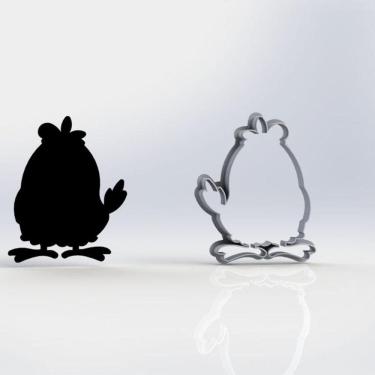 Imagem de Cortador Galinha Pintadinha - Contorno Tamanho 5 Cm