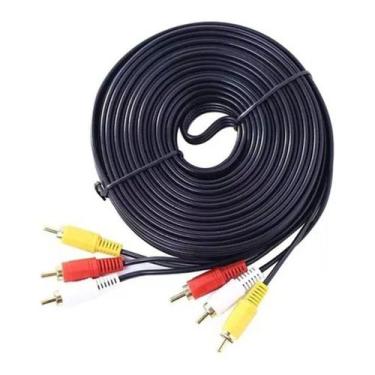 Imagem de Cabo Rca 20 Metros Ideal Para Dvd Projetor Home Theater Tv - Não infor