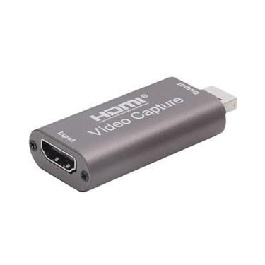 Imagem de JOMOCARE Placa de captura de áudio e vídeo HDMI 4K, placa de captura HDMI para USB 1080p para transmissão, gravação, transmissão ao vivo, ensino, jogos, videoconferência, webcam (USB 3.0)
