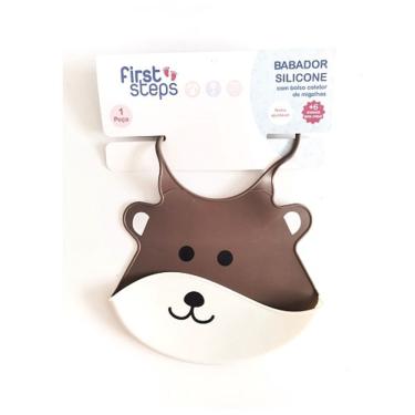 Imagem de Babador silicone urso c/ bolso - First Steps
