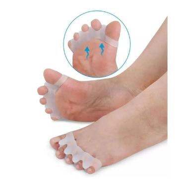 Imagem de Par Separador/Protetor De Dedos Pés Joanete Silicone