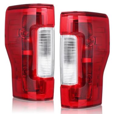 Imagem de Boine Luz traseira compatível com 2017 2018 2019 Ford F250 F350 Super Duty Tail Driver e Luzes de freio do lado do passageiro - Sem ponto cego/LED modelo HC3Z13405D HC3Z13404D