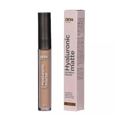 Imagem de Corretivo Liquido Hyaluronic Matte Nina Makeup Cor:01