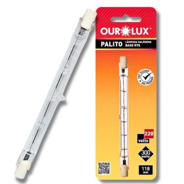 Imagem de Lâmpada Halógena Palito 300W 220V J118 Ourolux