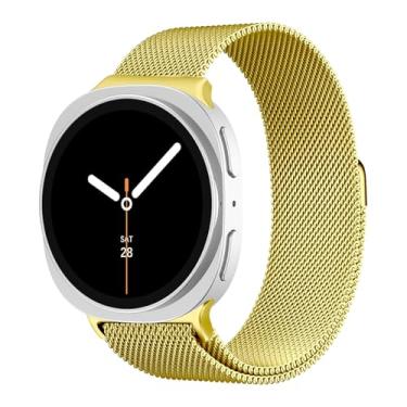Imagem de Pulseiras de substituição para Samsung Galaxy Watch 8 de 40 mm e 44 mm/8 clássico de 46 mm, feminino e masculino, pulseira magnética Correa de aço inoxidável para Samsung Watch 8 de 40 a 44 e 46 mm