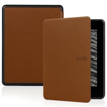 Imagem de Capa Para Kindle 11ª Geração 6” (Modelos 2022 e 2024 – C2V2L3 e RS23CV) – Auto Hibernação – Fechamento Magnético – Leve, Rígida e com Revestimento Interno em Microfibra (Marrom)