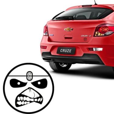 Imagem de Adesivo Caveira Eddie Logo Iron Maiden Heavy Metal Redondo - SPORTINOX