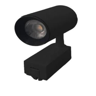 Imagem de Luminária Preta Trilho Spot Led 10W 3500K Branco Quente - AAAtop, Bivo