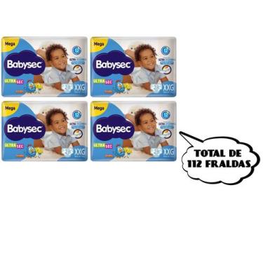 Imagem de Fralda Babysec Ultrasec - Tam XXG -(4 pacotes-28 cada pacote) total de