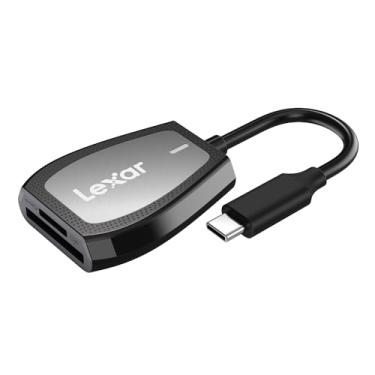 Imagem de Lexar Leitor profissional USB 3.2 Tipo-C Dual-Slot, suporta cartões SD e microSD UHS-II, até 312 MB/s de leitura (LRW470U-RNHNU)