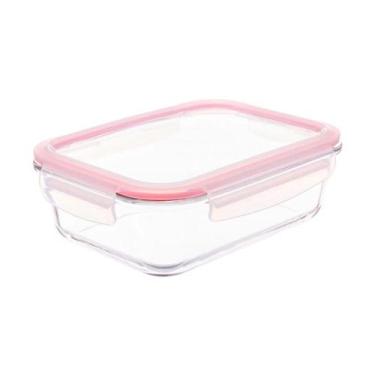 Imagem de Pote Retangular 1500ml lock vermelho. - CASAMBIENTE, 1,5L, Vermelho