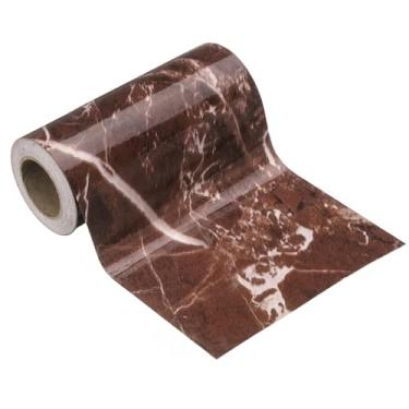 Imagem de HARFINGTON Borda de papel de parede de grão de madeira 12,7 cm x 5 m PVC autoadesivo texturizado adesivo de moldura à prova d'água papel de parede decorativo de parede para armários de mesa de porta