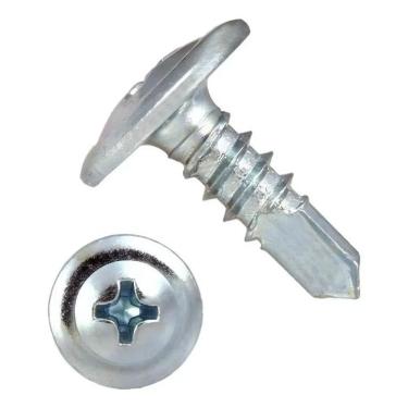 Imagem de 2X Kit Parafuso Autobrocante Flangeado Phillips 4,2X13 -1000