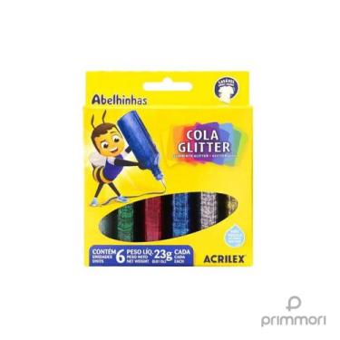 Imagem de COLA GLITTER ACRILEX 23g 6 CORES