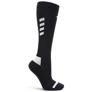 Imagem de Meia Mizuno Compressão Performance II Cano Alto, Preto, 33-38