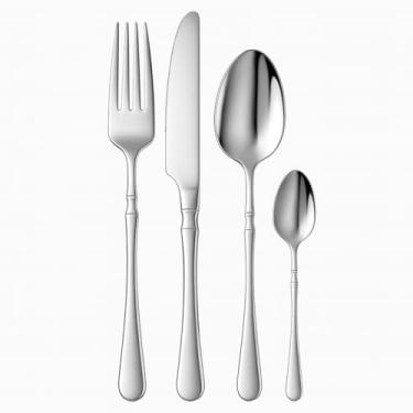 Imagem de Conjunto de Talheres Aço Inox Prata 16 Peças – Jogo de Facas, Garfos, Colheres e Colheres de Sobremesa para 4 Pessoas, Durável e Elegante para Uso Diário e Refeições Especiais