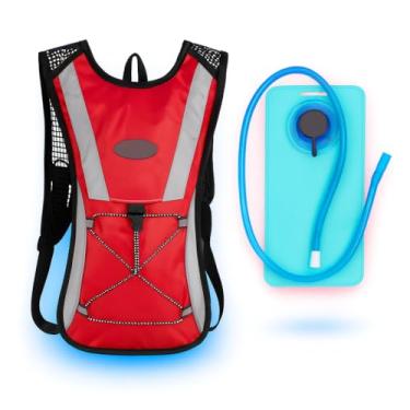 Imagem de Mochila de Hidratação para Bike e Ciclismo – Bolsa Impermeável 8 Litros com Reservatório – Leve, Compacta, Esportiva – Corrida, Trilha, MTB e Esportes Outdoor (Vinho)