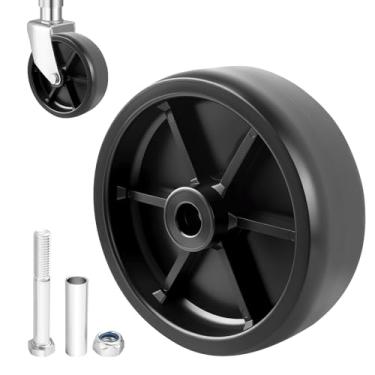 Imagem de Substituição de roda de reboque de 14,6 cm, roda de lingueta de reboque resistente com capacidade de carga de 544 kg, rodas universais para trailers, macacos, acessórios de carro para trailers