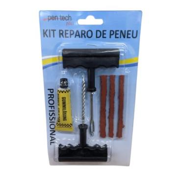 Imagem de Kit de Reparo para Pneu Sem Câmara, Tipo Macarrão, para Carro e Moto, Material em Ferro