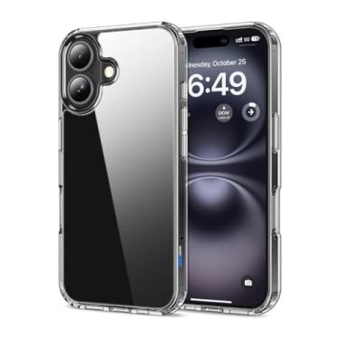 Imagem de Capa Capinha Clear Case Space X Rígida Anti Amarelamento Resistente Para iPhone (iPhone 16E)