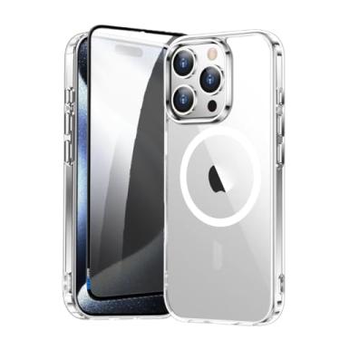 Imagem de Capa Capinha Case Magnética Carregamento por Indução E Película de Privacidade Para iPhone (iPhone 15 Pro Max)