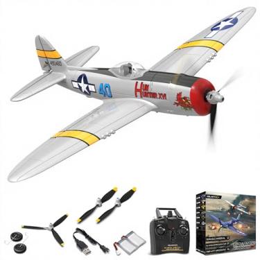 Imagem de VOLANTEXRC RC Plane for Beginners, 4CH WWII Warbird P-47 Thunderbolt with Aileron, 2.4Ghz RC Airplane with Xpilot Self Righting & One Key Aerobatic, Gifts for Adults (761-16 RTF)
