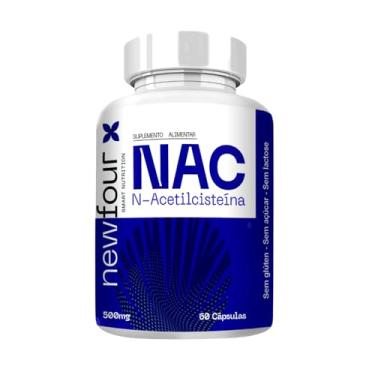 Imagem de NAC (N‑Acetilcisteína) 650 mg NewFour – 60 Cápsulas | Antioxidante Natural & Defesa Corporal | Sem Glúten, Açúcar ou Lactose