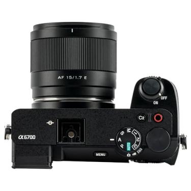 Imagem de VILTROX Lente AF 15 mm F1.7 E para Sony E-Mount, lente grande-angular APS-C de foco automático ultraleve para Sony E-Mount A6000, A6100, A6300, A6400, A6500, A6600, ZV-E10, A7 Series, A9 Series