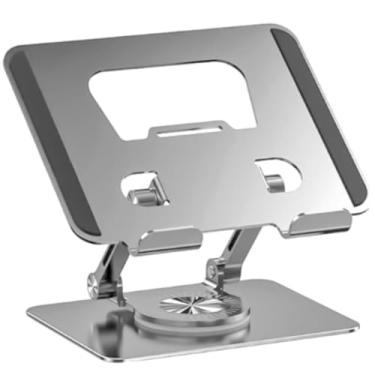 Imagem de Suporte Notebook Tablet Dobrável Ajustável Ergonômico Portátil | 7 Níveis de Altura | Material Premium | Universal (10 a 17 polegadas) | Ideal para Home Office