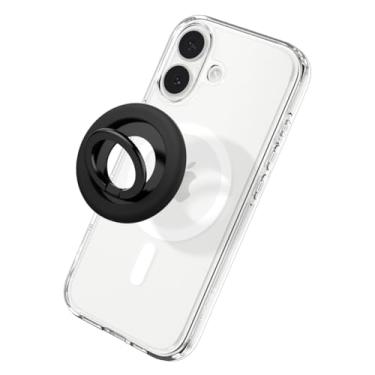 Imagem de Spigen Suporte Magnético Ajustável Nano Pop Para Celular Com Em Anel, Projetado Magsafe, Compatível Iphone 16/15/14/13/12 E Capas Magsafe - Gergelim Preto