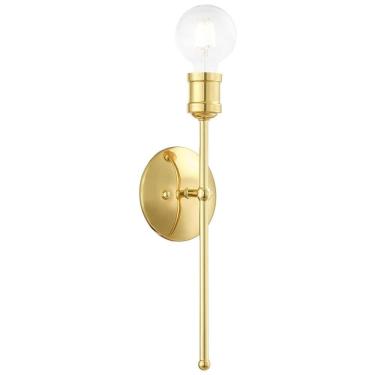 Imagem de Luminária de Parede, Elegância e Qualidade em sua Casa Com Fio, Estilo Contemporâneo e Material de Liga de Aço, 110V, Livex, Dourado