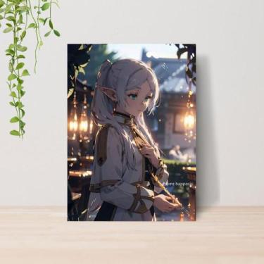 Imagem de Quadro Decorativo Anime Frieren A4  Placa MDF 007 - Lomi Art