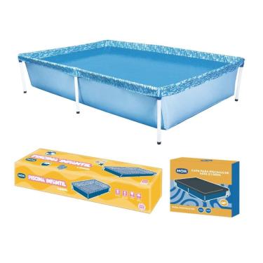 Imagem de Piscina Infantil Retangular 1000 Litros Com Capa Mor