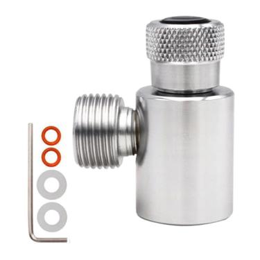 Imagem de Baoblaze Adaptador de cilindro de CO2, adaptador de recarga de garrafa de refrigerante, prático, simples de instalar, conector prático para máquina de água com