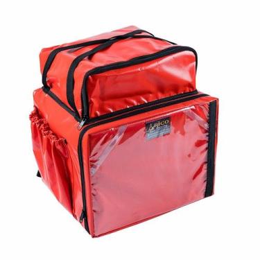 Imagem de Mochila Motoboy 45L - Vermelha, Impermeável e Resistente - no-brand