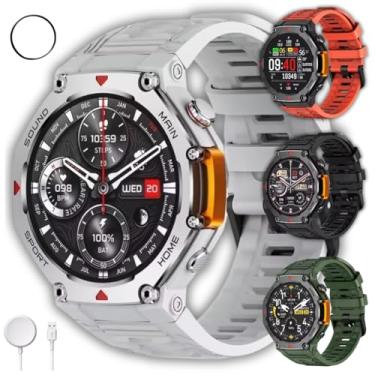 Imagem de Smartwatch Mrex4 5 Atm - A Prova D'água Microwear Amoled Gps Nfc 2025+ Brindes (Branco)